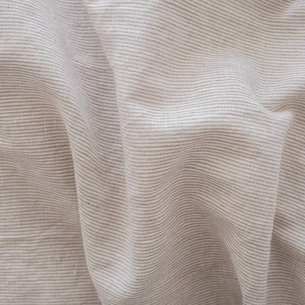 Natural Washed Pinstripe Pillow Case - King