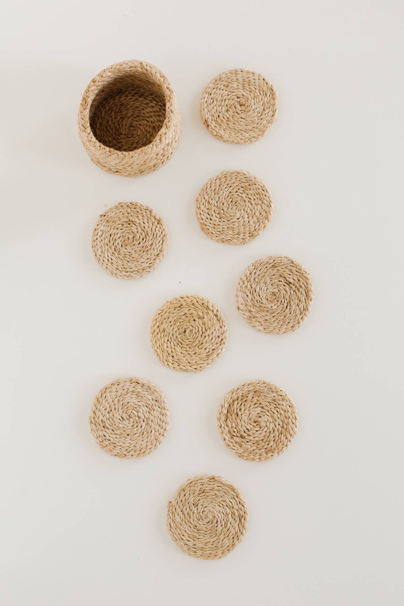Round Jute Coaster Set
