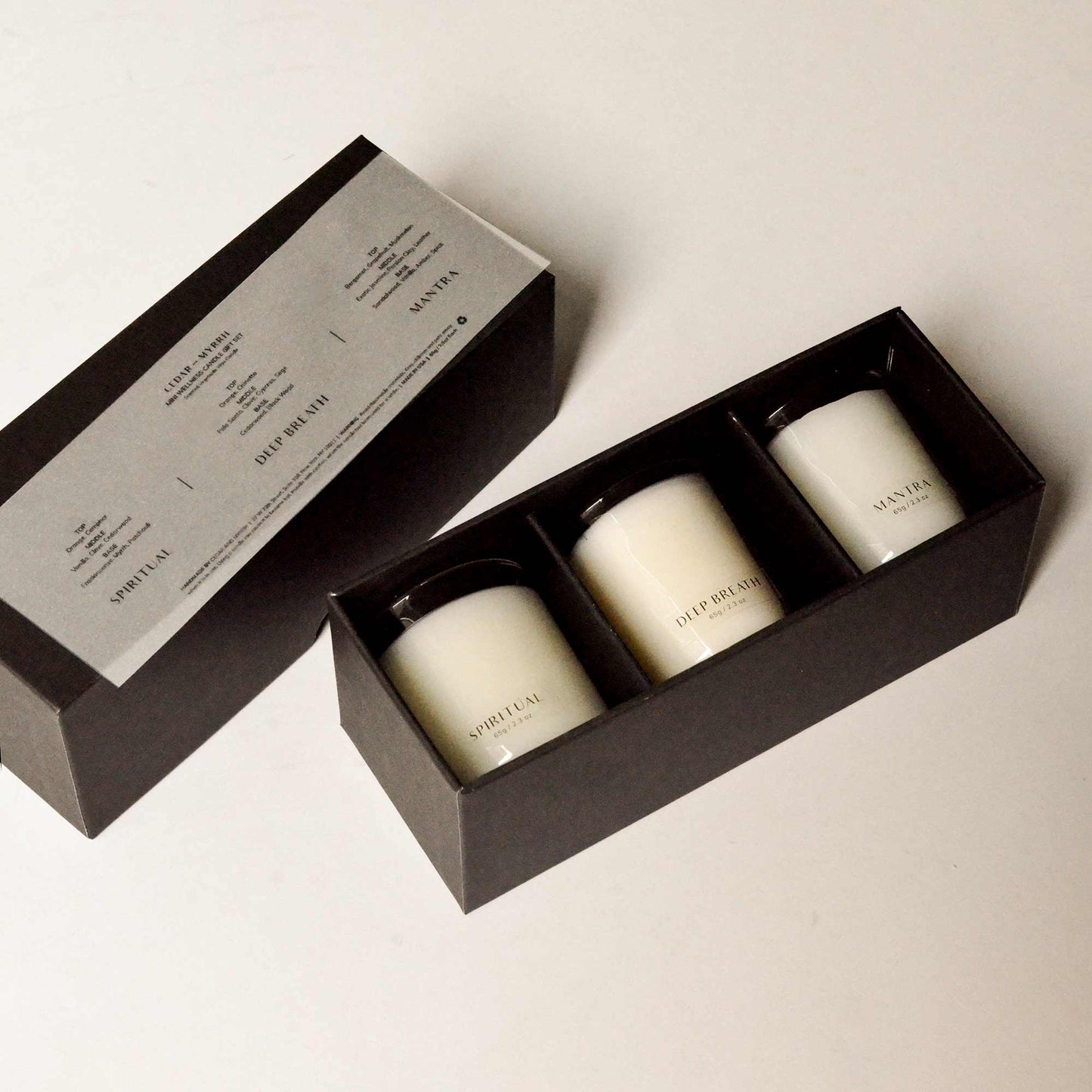 Mini Wellness Candle Gift Set - Black