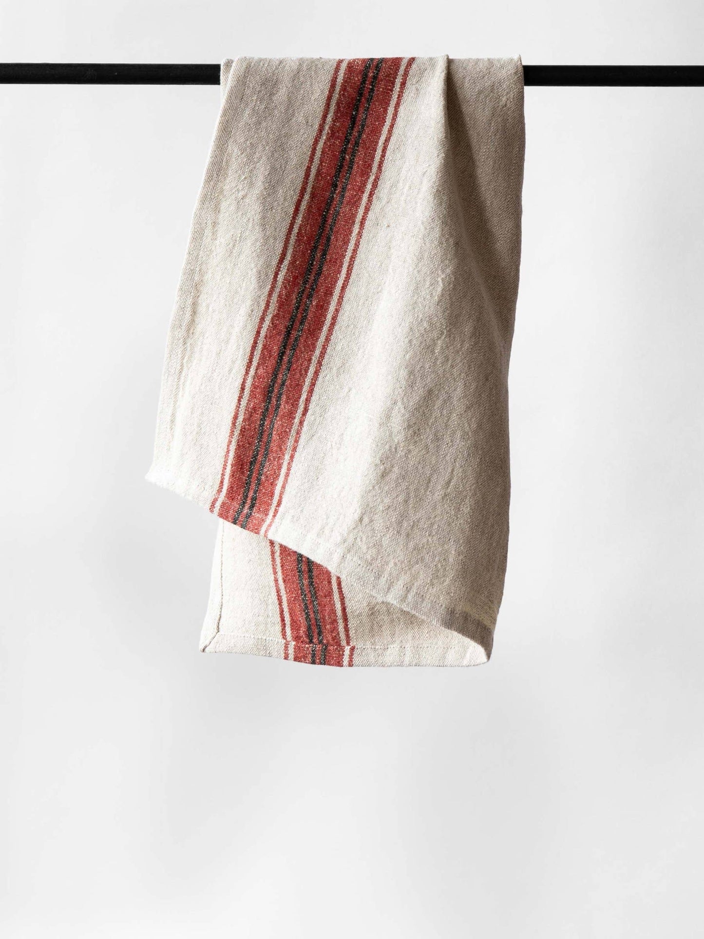 Astrid Linen Towel - Red