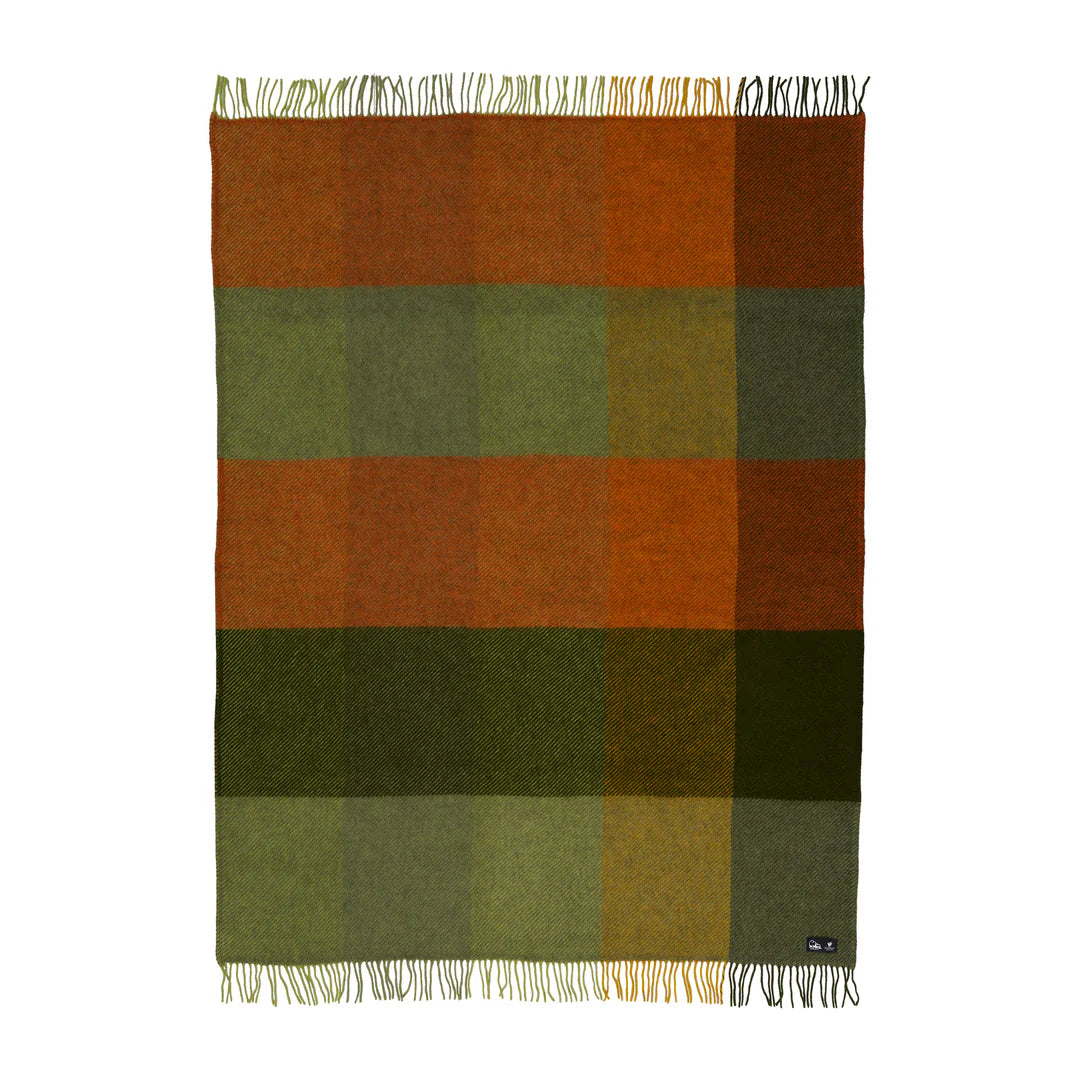 Gotland Throw Check Green