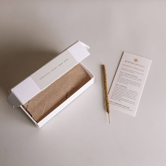 Mini White Sage Hand-Rolled Incense | 30 Sticks