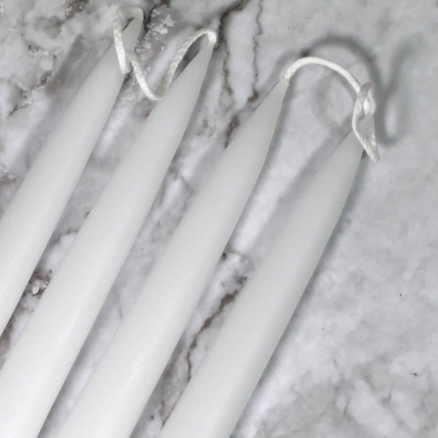 White Danish Taper Candle - 18"