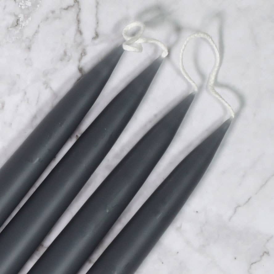 Dark Grey Danish Taper Candle - 18"