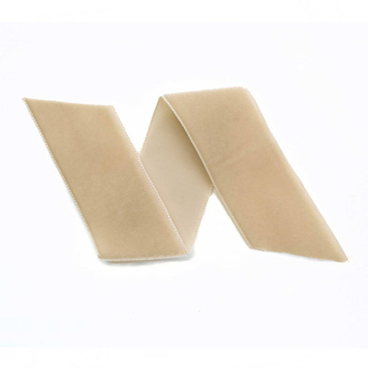 Light Tan Swiss Velvet Ribbon