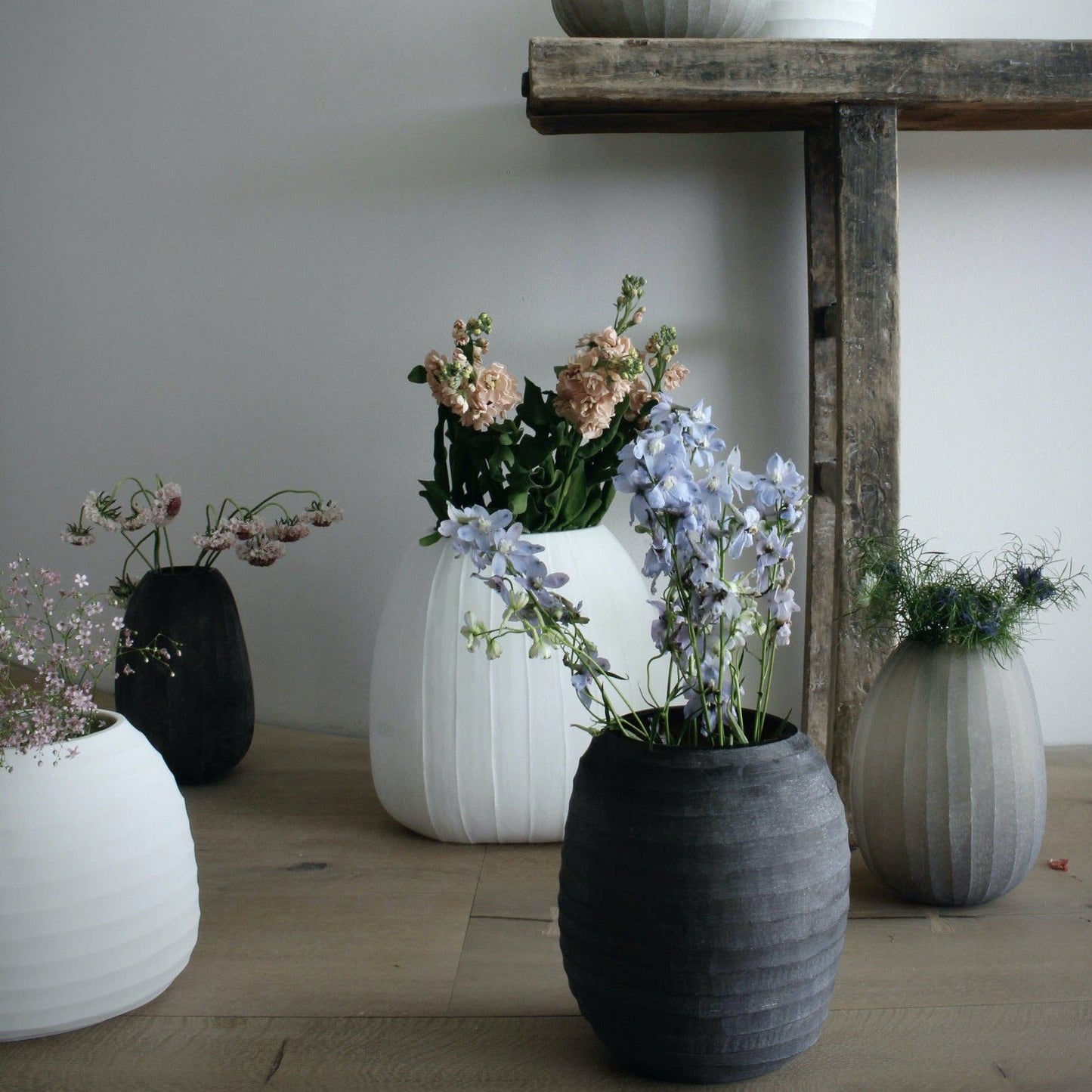Organic Vase 03 - Smoke Grey