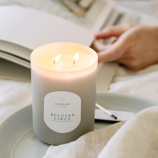 Belgian Linen Candle