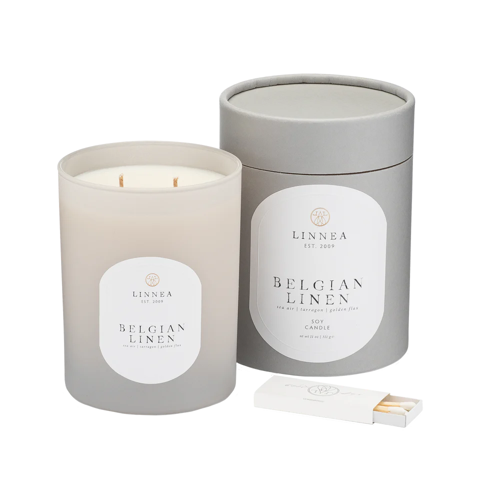 Belgian Linen Candle
