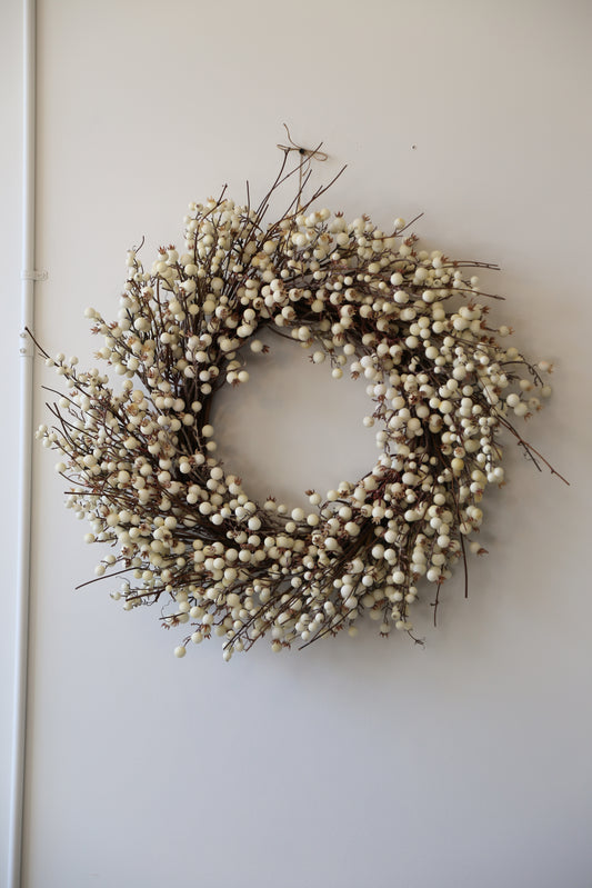 Cream Berry Wreath