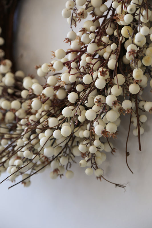 Cream Berry Wreath