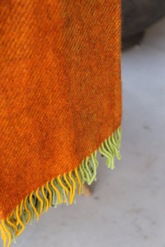 Gotland Throw Check Green