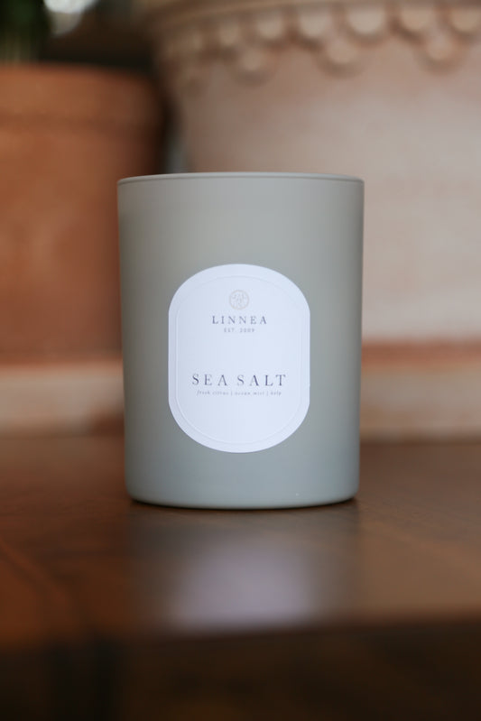 Sea Salt Candle, by Linnea – view 1