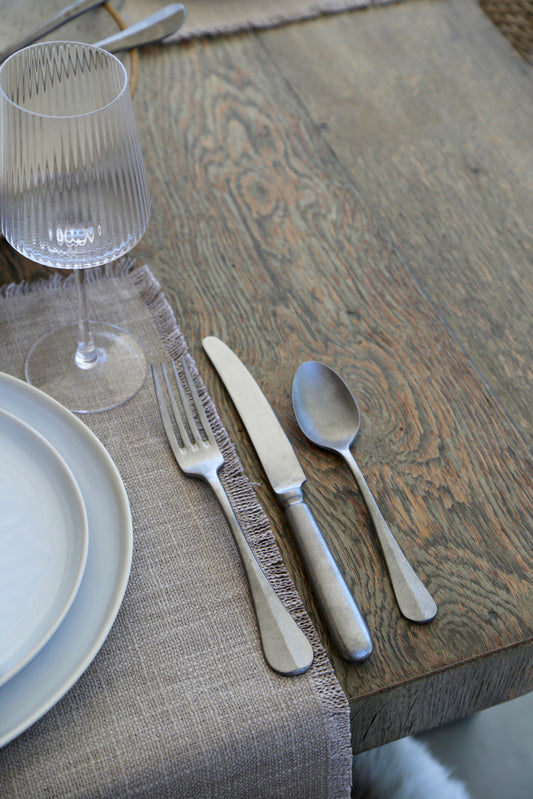 Stainless Steel Matte Flatware - Set of 5