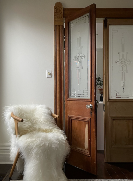 White Double Icelandic Sheepskin