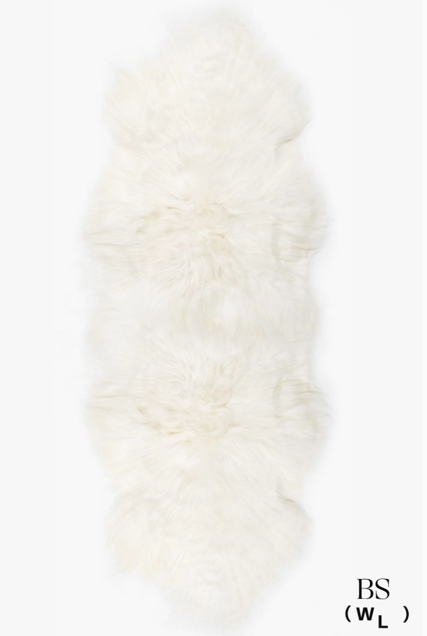 White Double Icelandic Sheepskin