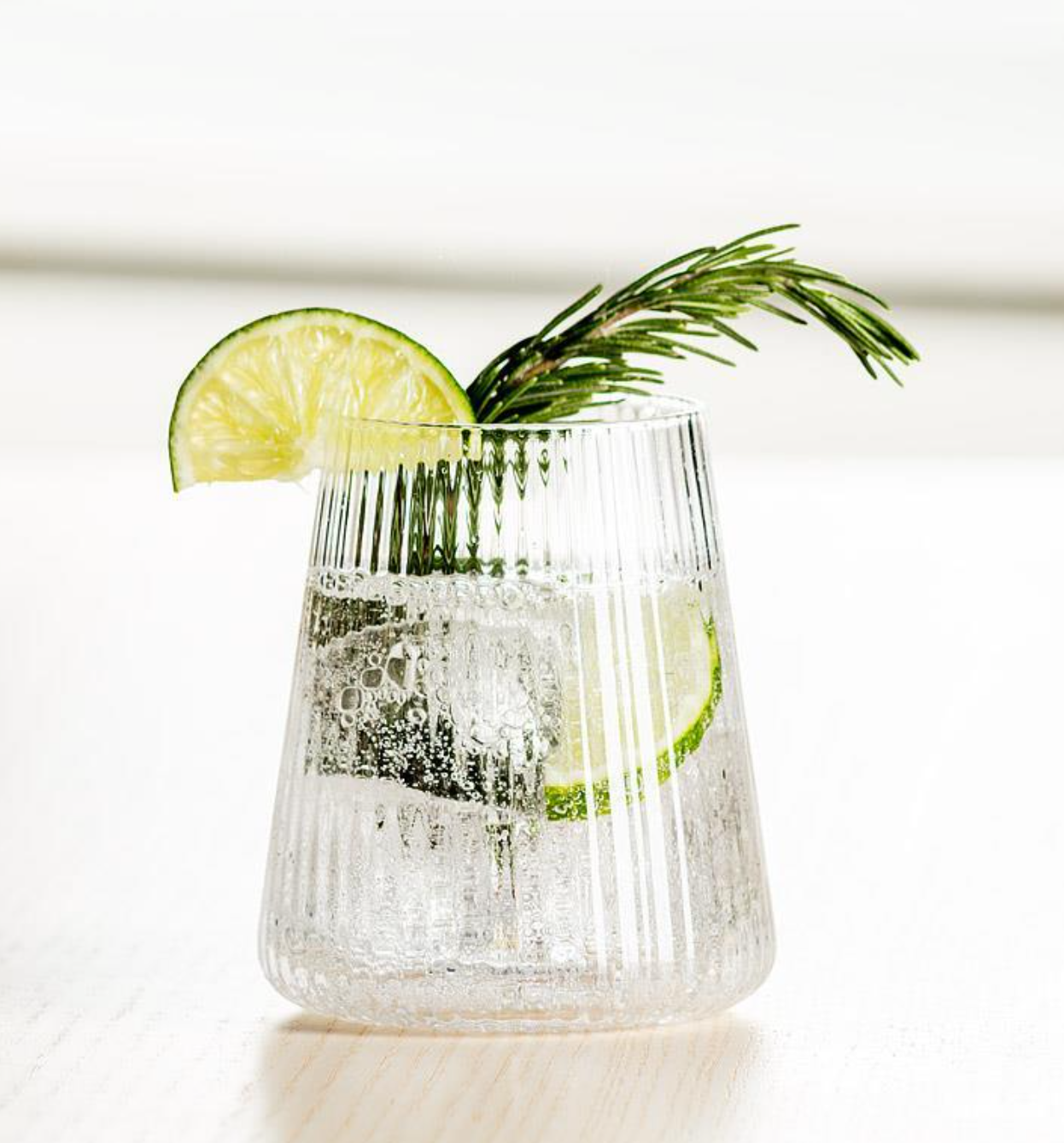 Fluted Stemless Wineglass