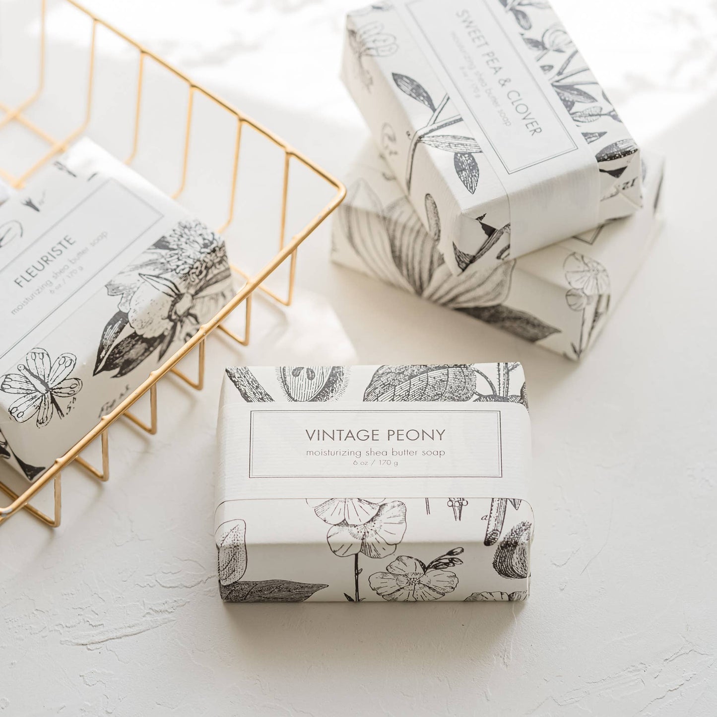 Vintage Peony Soap - Bath Bar