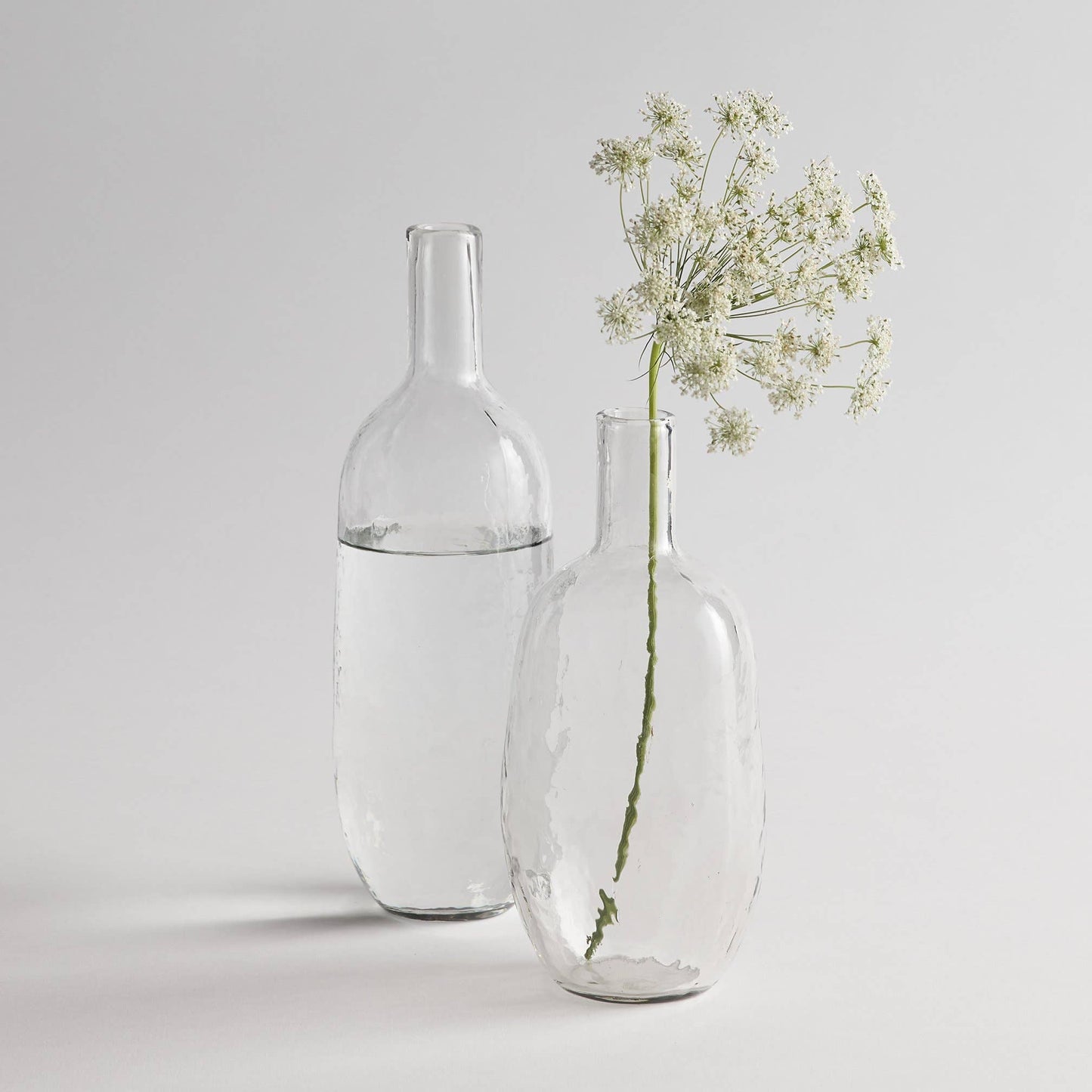 Pebbled Glass Bottle