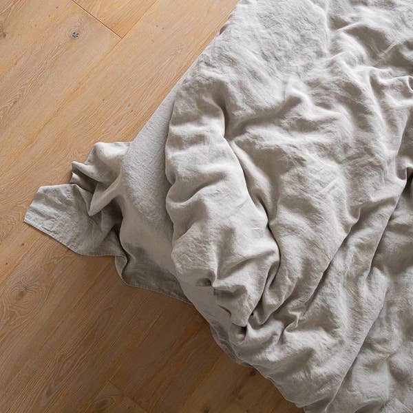 Flat Sheet Natural Stone Washed Linen - King