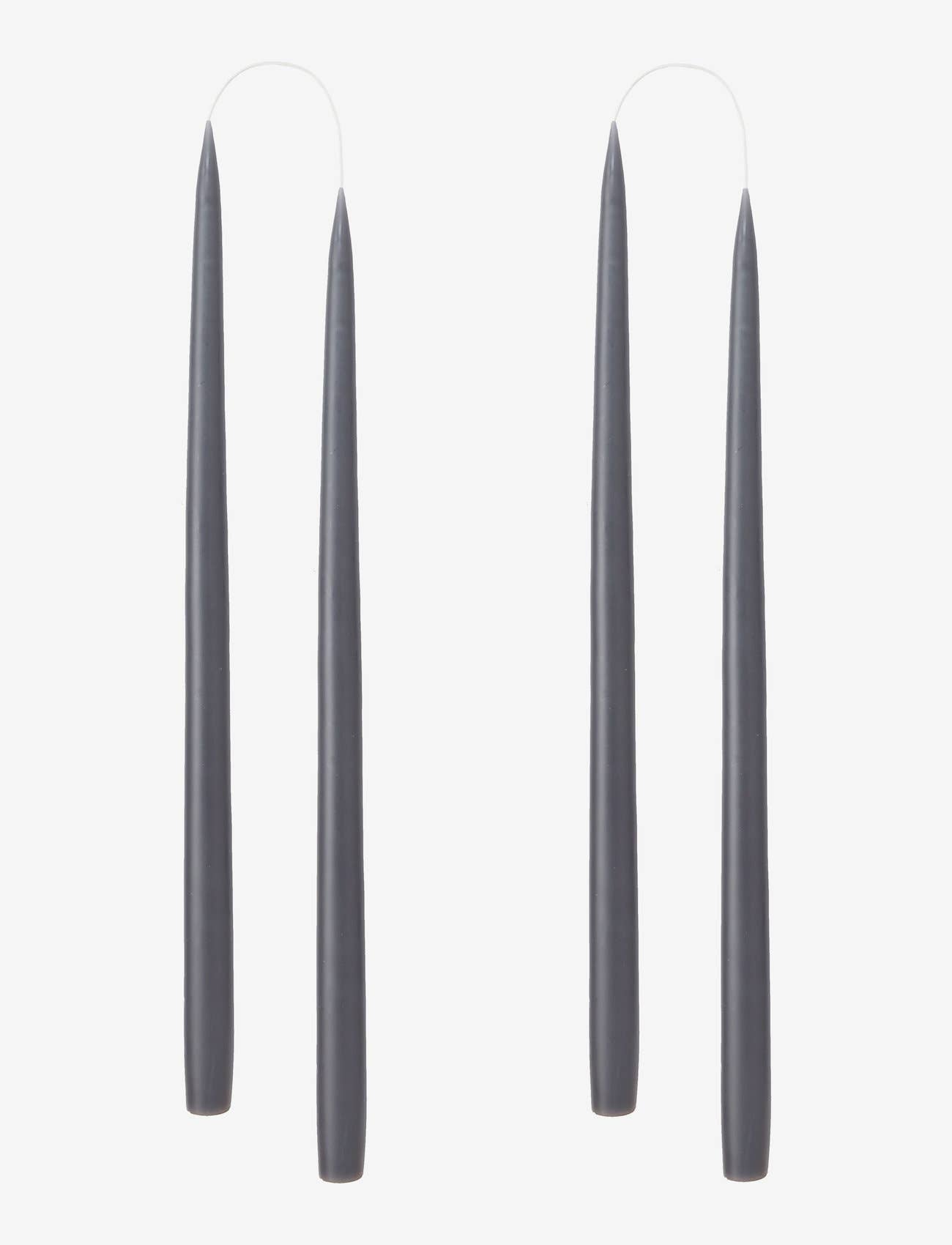 Dark Grey Danish Taper Candle - 12"