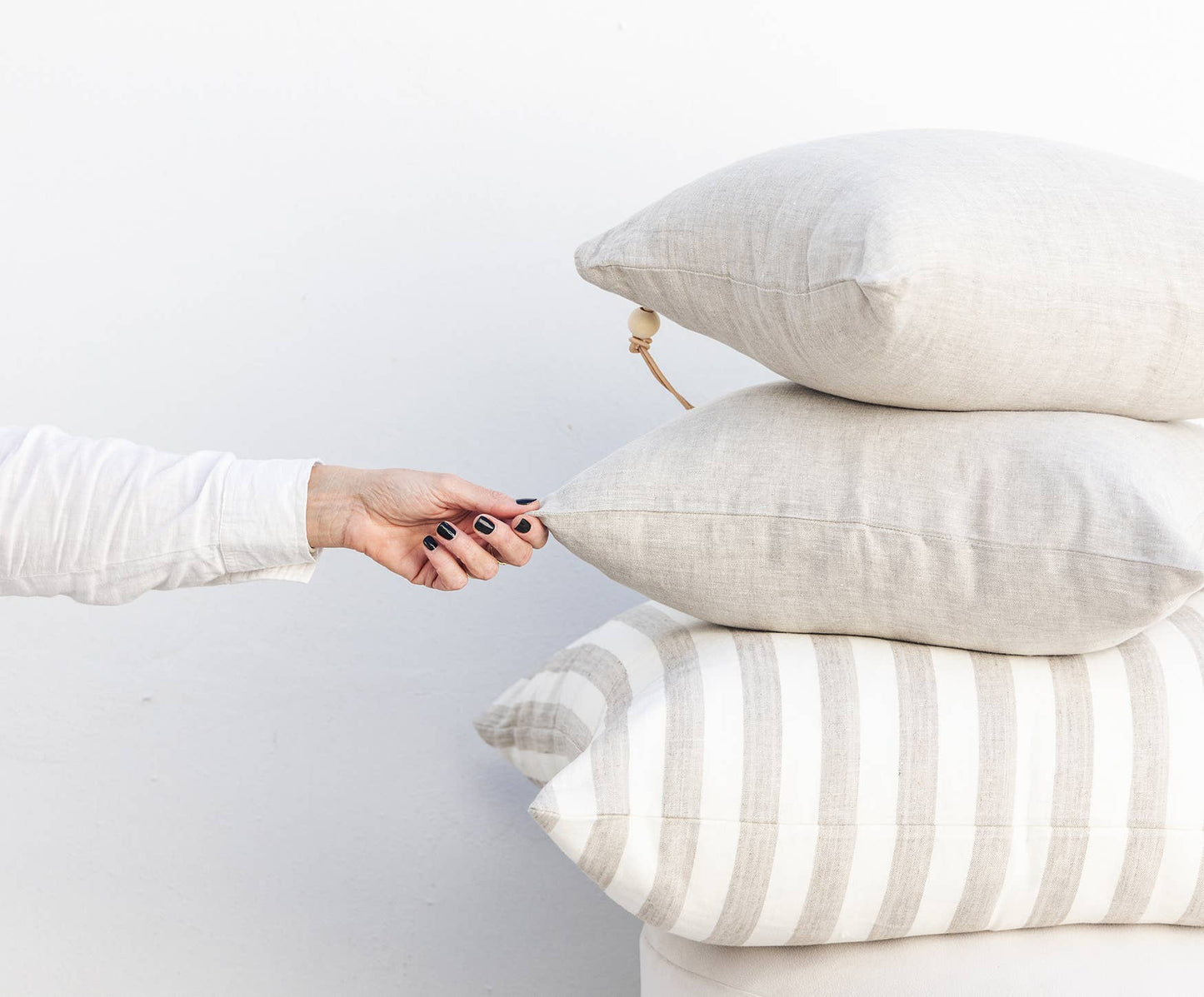 Oatmeal Washed Linen Pillow - 20x20