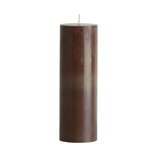Hazelnut Pillar Candle - 20cm