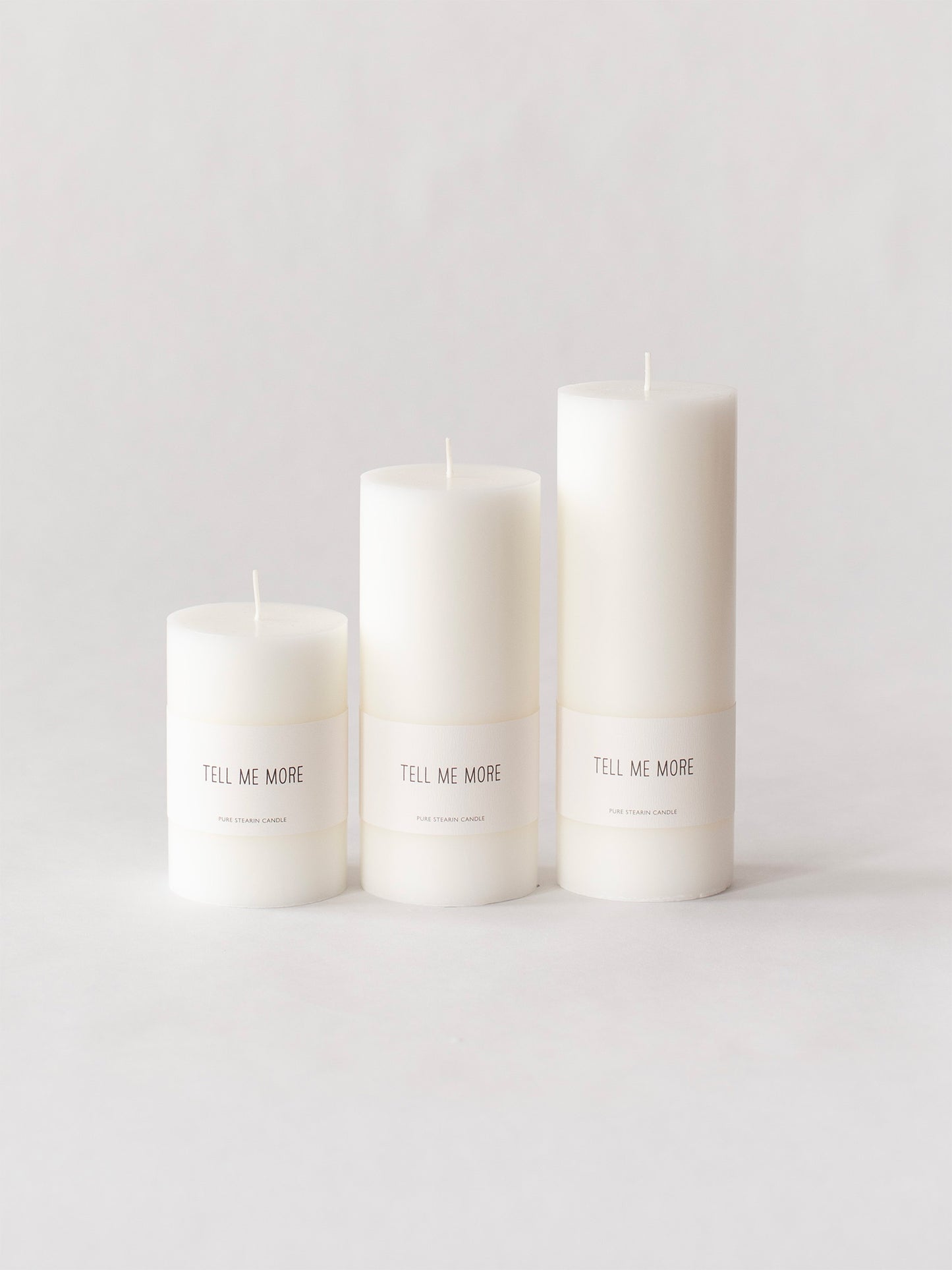 Stearin Pillar Candle - Large