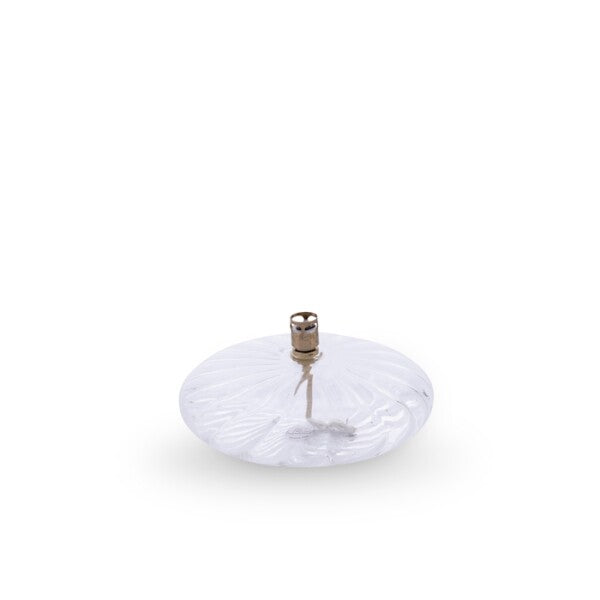Elegant Clear Disc Oil Lamp