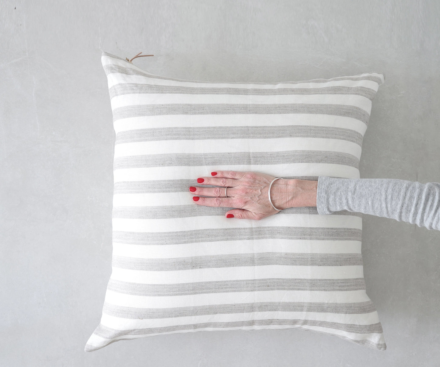 Stripe Linen Floor Pillow