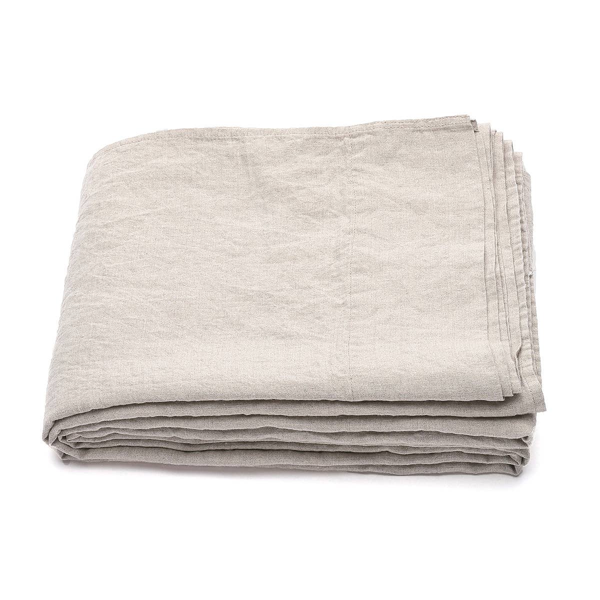 Flat Sheet Natural Stone Washed Linen - King