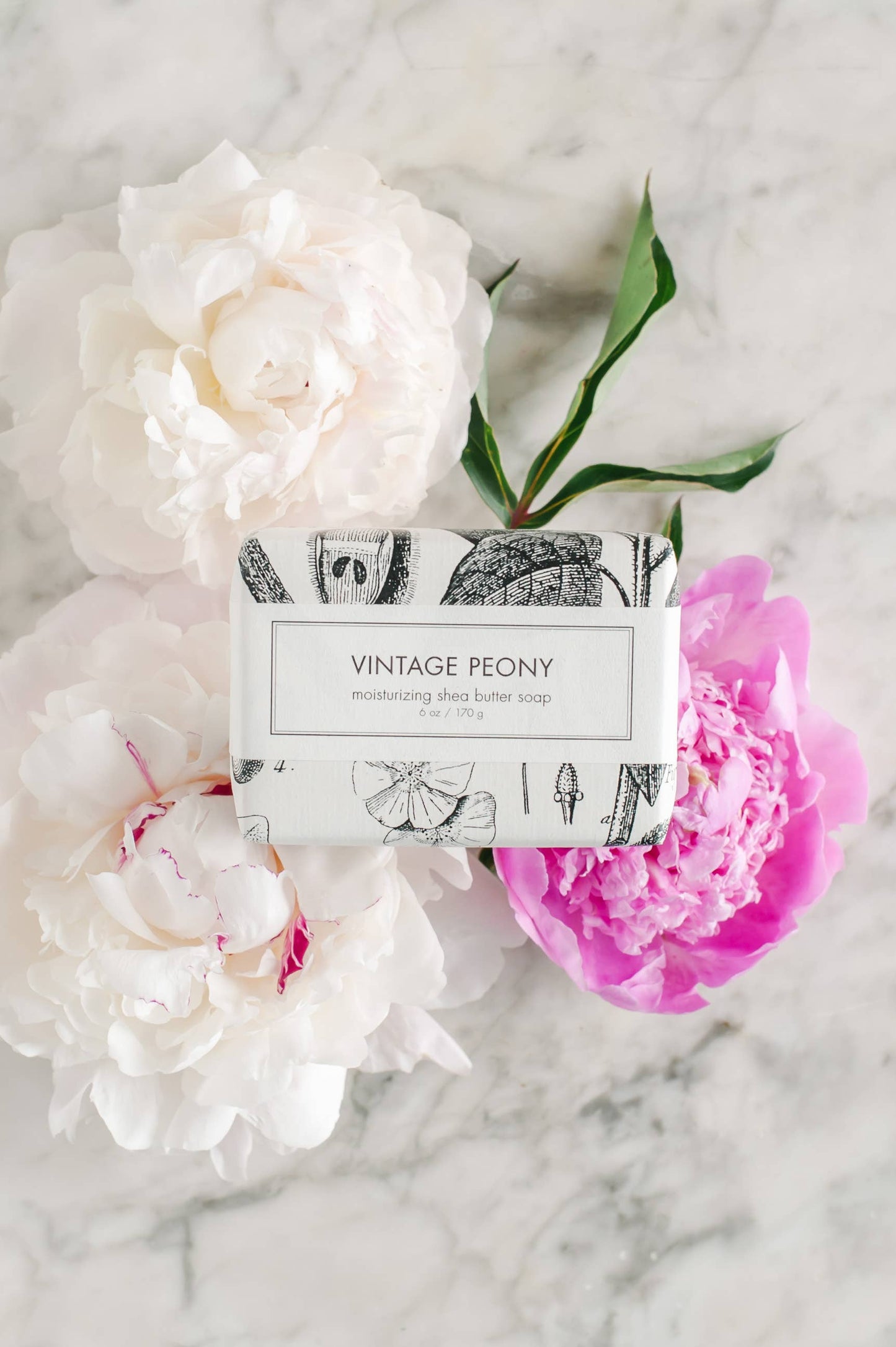 Vintage Peony Soap - Bath Bar