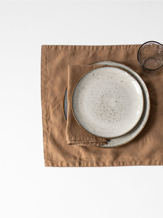 Linen Placemat - Hazelnut