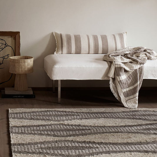 Wool & Jute Wave Rug