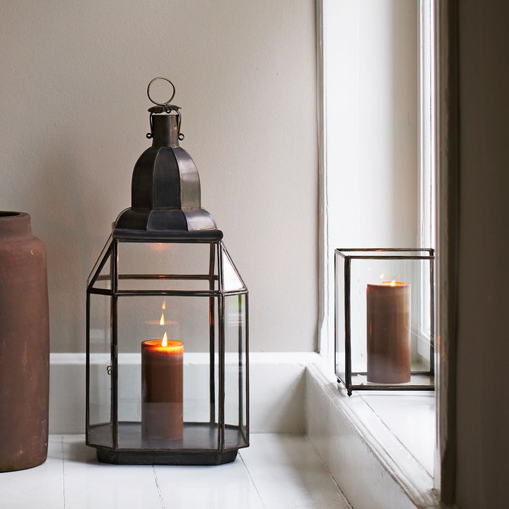 Hazelnut Pillar Candle - 15cm