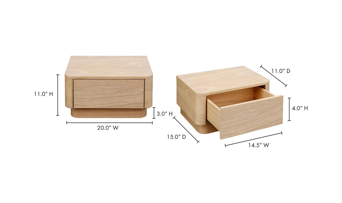 Round Off Small Nightstand