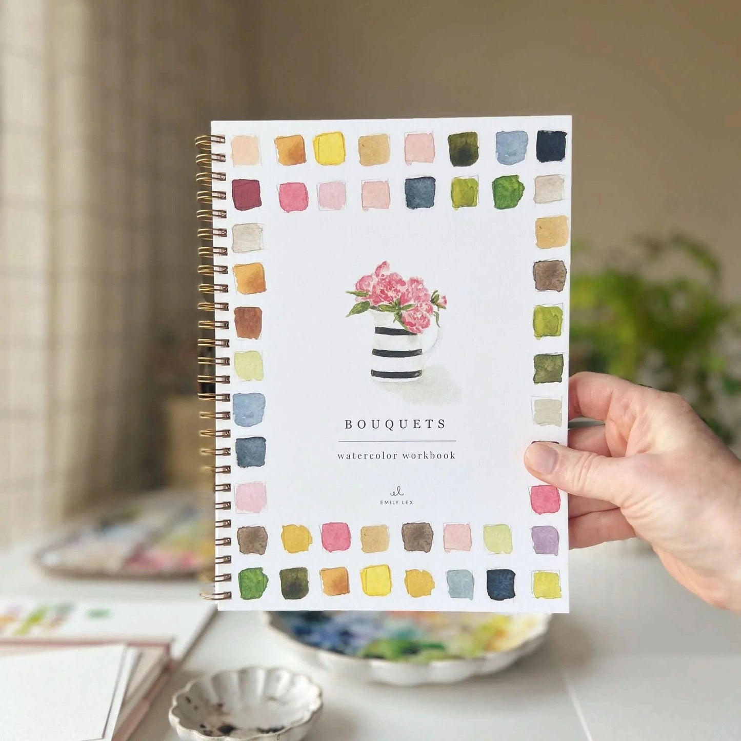 Bouquets Watercolour Workbook