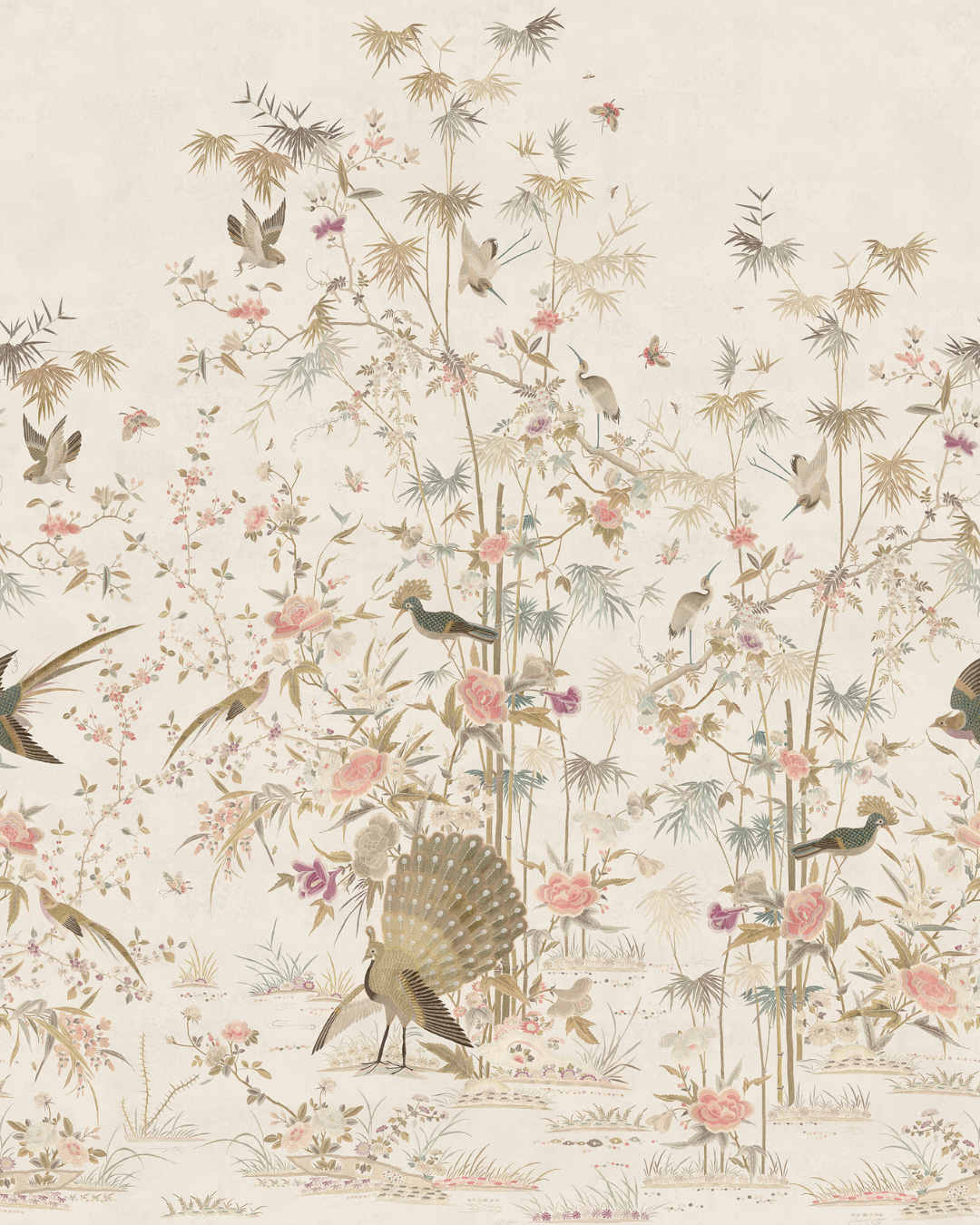 Chinoiserie Garden, Eggshell