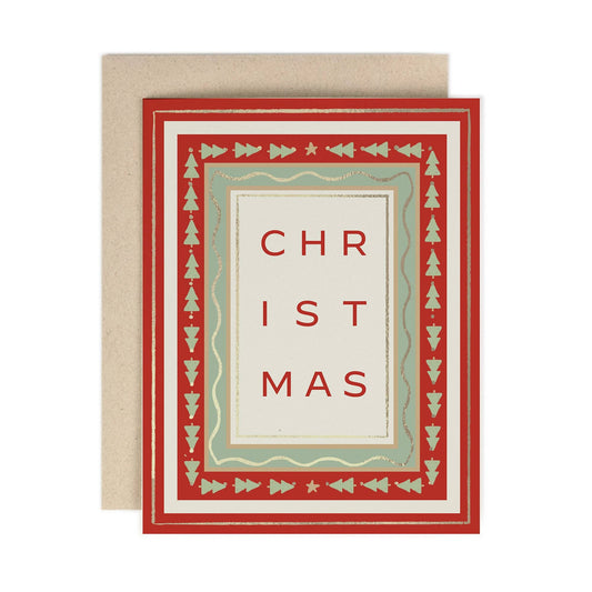 Christmas Framed Holiday Card: Single Card