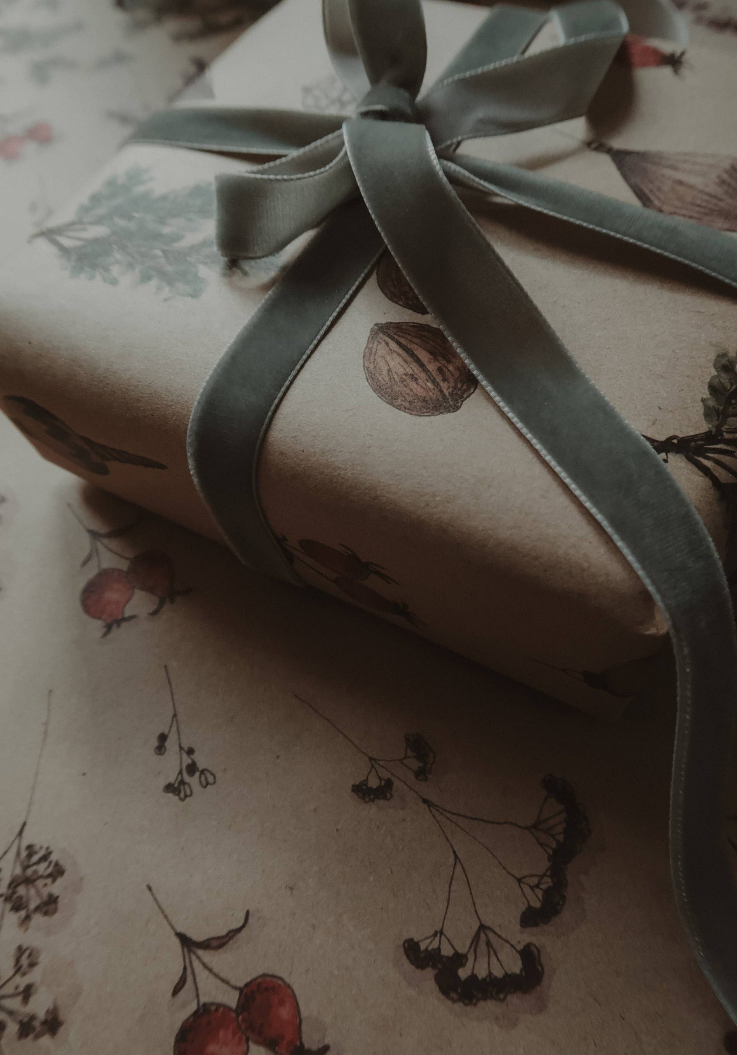 Christmas Kraft Wrapping Paper - Set of 3