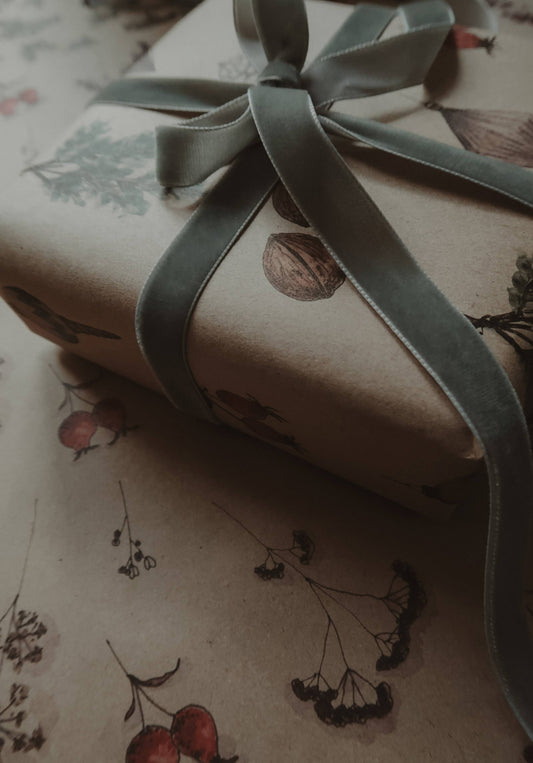 Christmas Kraft Wrapping Paper - Set of 3