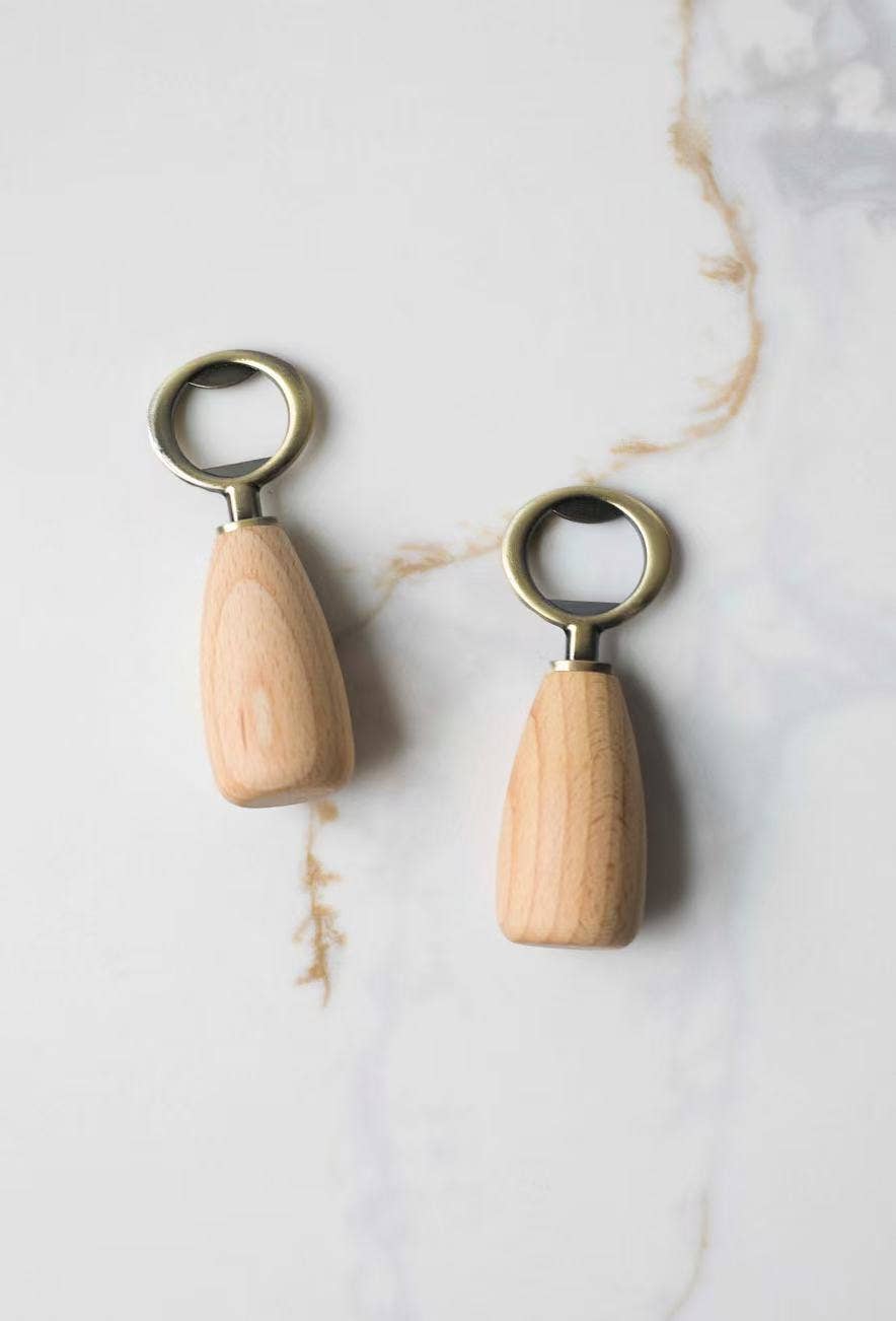 vintage wooden bottle opener