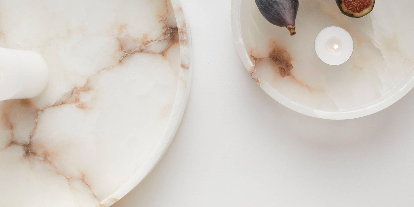 Santo Alabaster Vanity Tray