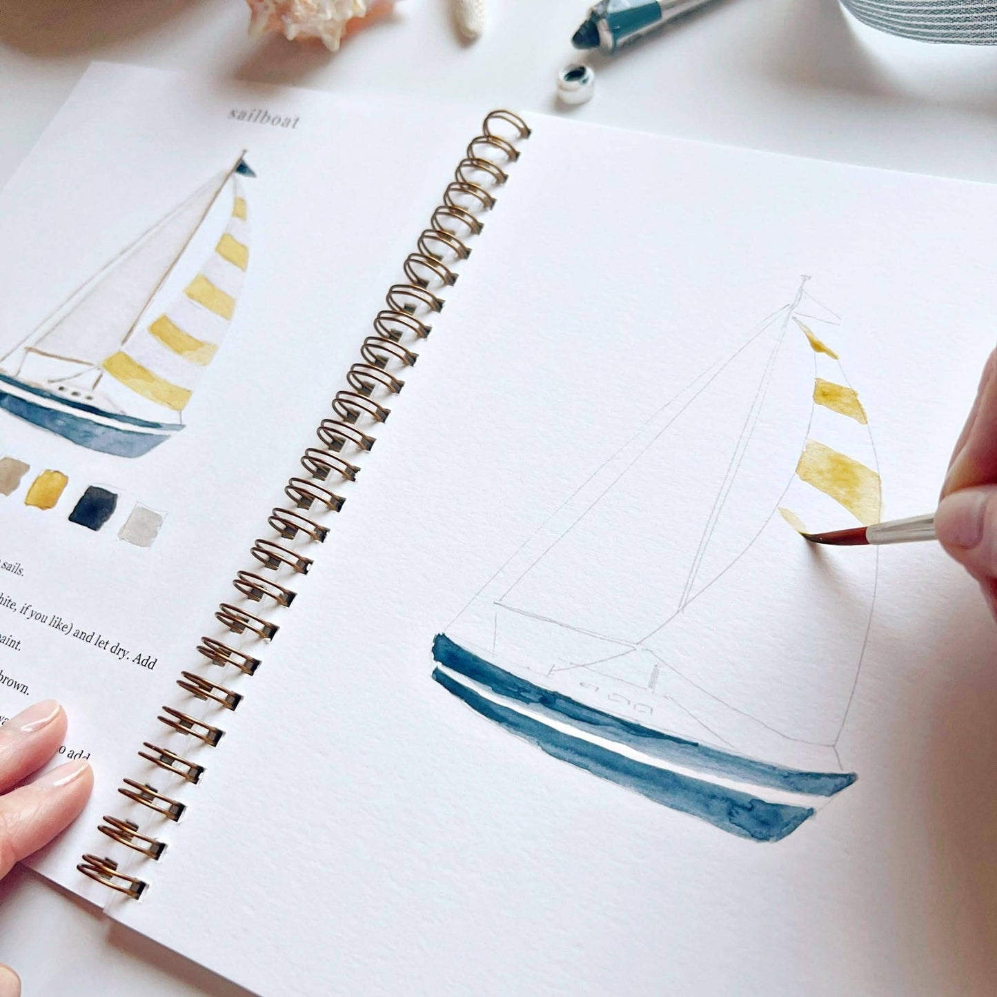 Seaside Watercolour Workbook
