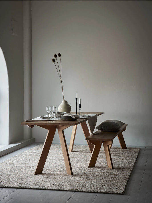 Hemp + Wool Stripe Rug