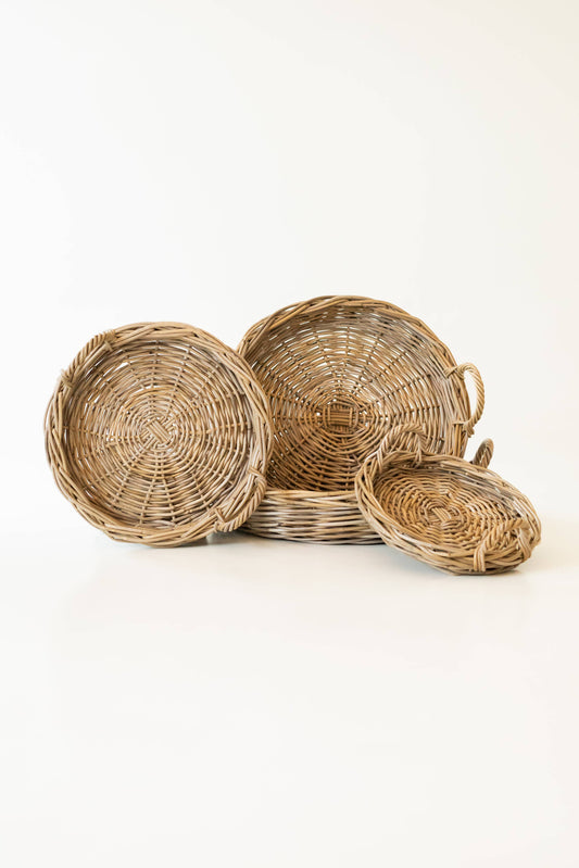 Rattan Round Tray