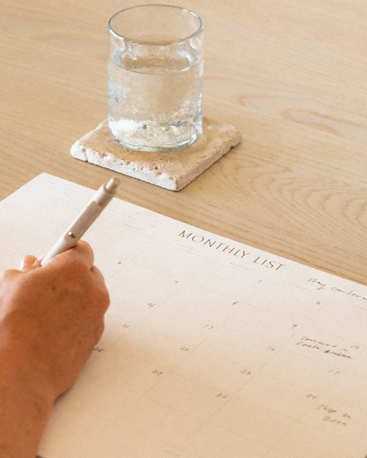 monthly list pad