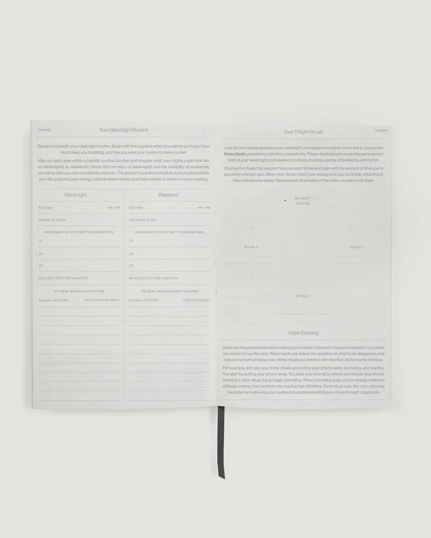 night routine journal