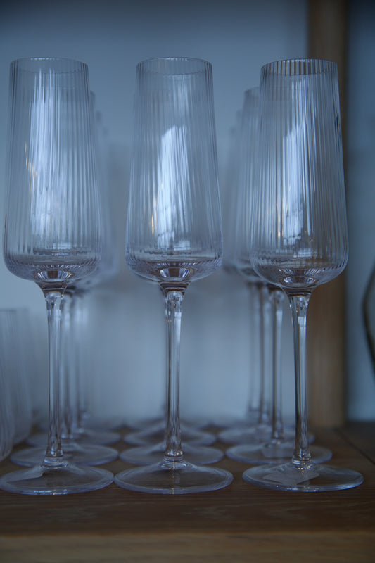 Fluted Champagne Glass