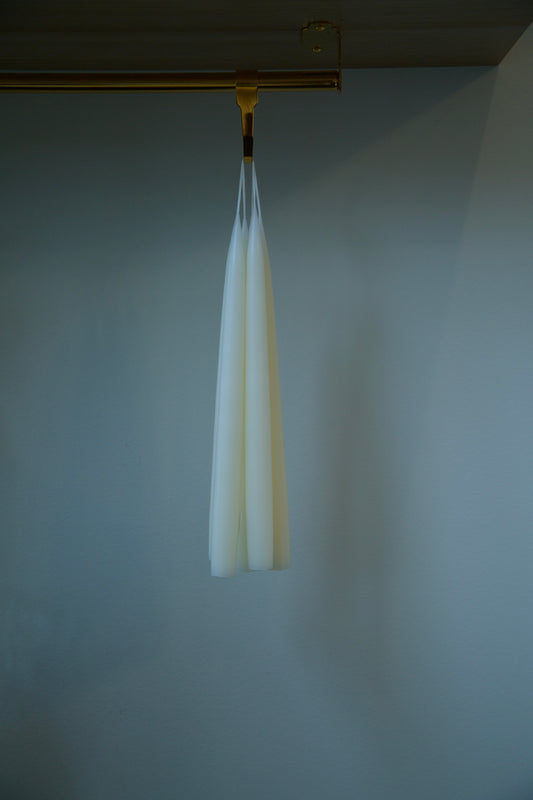 Off White Danish Taper Candle - 12"