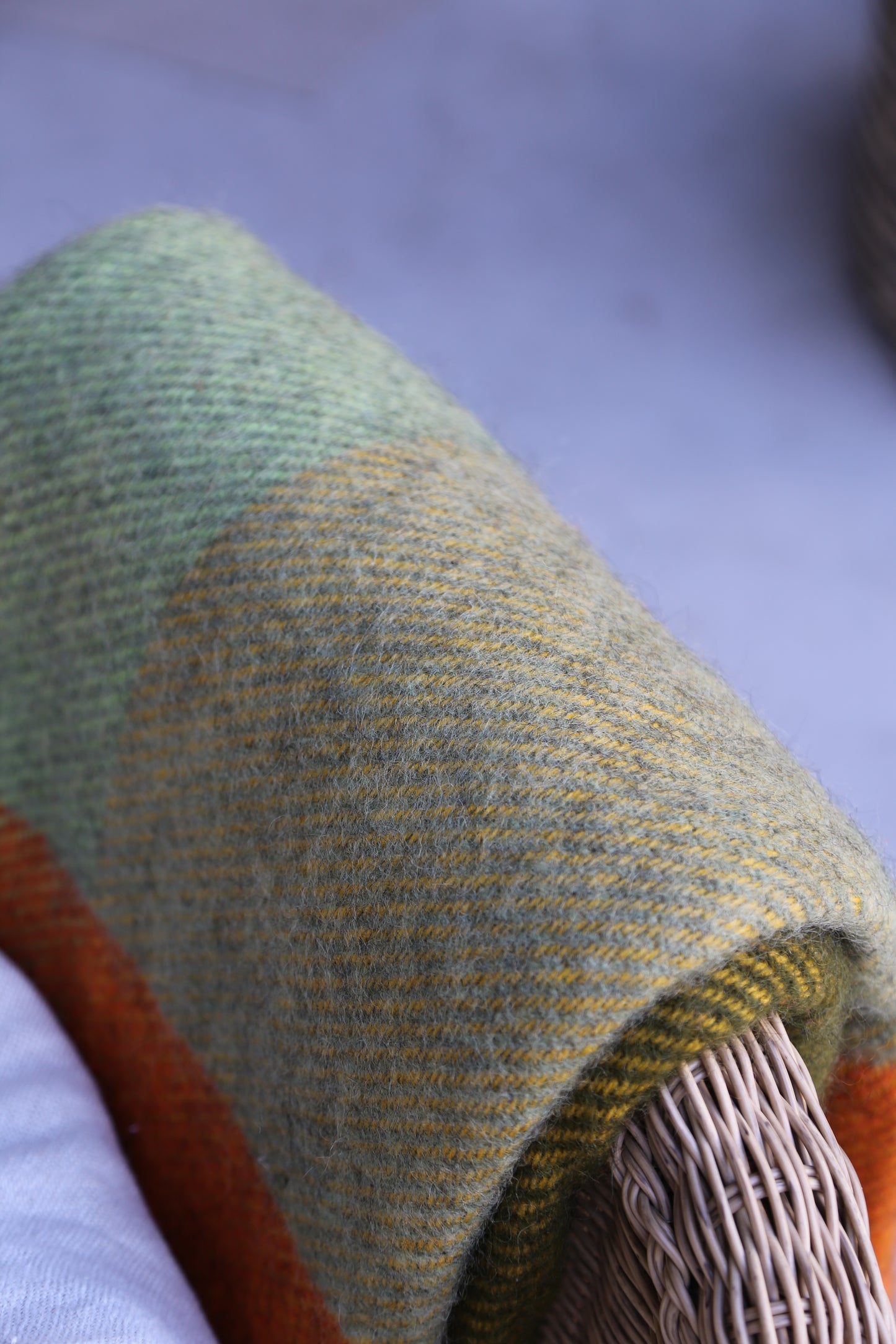 Gotland Throw Check Green